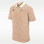 Polo universitario Nike Dri-FIT para hombre Texas Legacy Striped