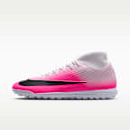 Tacos de futbol para pasto sintético (turf) de corte high Nike Mercurial Superfly 11 Club