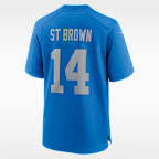 Amon-Ra St. Brown Detroit Lions Men's Nike NFL Game Football Jersey
