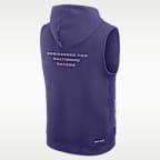 Baltimore Ravens Sideline Men's Nike Dri-FIT NFL Sleeveless Pullover Hoodie