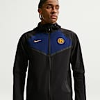 Pánská tkaná bunda Nike Inter Milán Tech Windrunner se zipem po celé délce