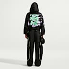 Nike Studio Fleece Medium Weight Women's Cropped Oversized Pullover Hoodie