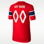 Norway 2026/27 Match Home Big Kids' Nike Aero-FIT Soccer Authentic Custom Jersey By You