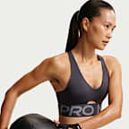 สปอร์ตบราผู้หญิงซัพพอร์ตระดับกลางเสริมฟองน้ำ Nike Pro Sculpt