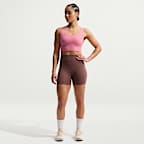 Bra deportivo de baja sujeción de líneas largas con almohadillas para mujer Nike Zenvy