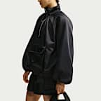 Chamarra tipo anorak de satén con cierre de 1/4 para mujer Nike Sportswear