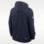 Sudadera con gorro sin cierre Nike Dri-FIT de la NFL para hombre Dallas Cowboys Sideline Standard Issue