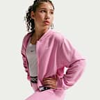 Sweat à capuche et zip Dri-FIT Nike Pro Fleece pour ado (fille)