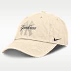 Gorra de algodón orgánico sin estructura para hombre Nike Statement Club New York Yankees
