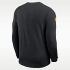 Pittsburgh Steelers Sideline Coach Men's Nike Dri-FIT NFL Long-Sleeve Top