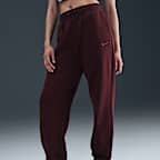 Pants de entrenamiento oversized de tiro alto para mujer Nike Sportswear Phoenix Fleece