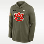Auburn 2025 Military Appreciation Men's Nike Dri-FIT College Long-Sleeve Hooded Top