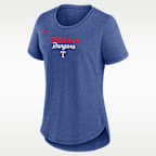Texas Rangers Arched Team Name Women's Nike MLB T-Shirt