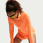 Playera de correr Dri-FIT UV de cierre de 1/4 para mujer Nike Swift