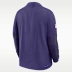 Baltimore Ravens Feel The Pressure Men's Nike Dri-FIT NFL 1/2-Zip Top