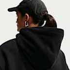 Nike Studio Fleece Medium Weight Women's Oversized Pullover Logo Hoodie