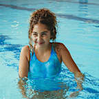 Traje de baño de una pieza con espalda en forma de U para niña talla grande Nike Swim