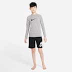Playera de manga larga Dri-FIT UV para niño talla grande Nike Swim Hydroguard Essential