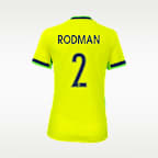 Jersey Nike Dri-FIT de la NSWK Replica para mujer Washington Spirit vistante 2025 Stadium Trinity Rodman