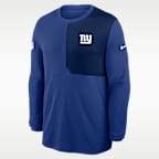 New York Giants Sideline Coach Men's Nike Dri-FIT NFL Long-Sleeve Top