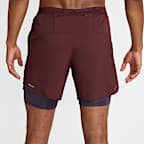 Nike Stride Shorts de correr Dri-FIT de 18 cm 2 en 1 para hombre