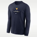 West Virginia Sideline Men's Nike Dri-FIT College Long-Sleeve T-Shirt