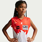 Sydney Swans AFLW 2026 Stadium Home Older Kids' Nike AFLW Replica Jersey