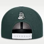 Gorra universitaria Nike Dri-FIT ajustable para hombre Michigan State Legacy Pro