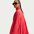 Dámské volné skládané mini šaty Nike Sportswear s dlouhým rukávem