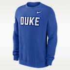 Duke Sideline Club Men's Nike College Pullover Crew