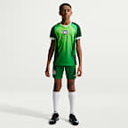 Jersey de fútbol de manga corta Nike Dri-FIT de Nigeria local 2026 Stadium para niños talla grande