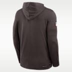 Cleveland Browns Sideline Men's Nike Dri-FIT NFL Long-Sleeve Hooded Top