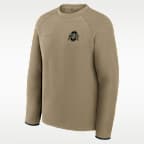 Sudadera de cuello redondo sin cierre universitaria Nike para hombre Ohio State Tech Fleece