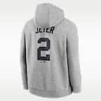Derek Jeter New York Yankees Club Men's Nike MLB Pullover Hoodie
