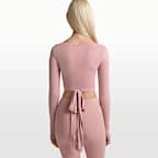 NikeSKIMS Stretch Knit Women's Long-Sleeve Wrap Top