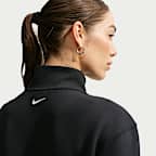 Nike Studio Fleece Sport Women's Dri-FIT 1/4-Zip Top