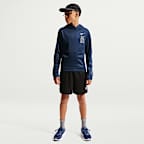Sudadera con gorro sin cierre de tejido Fleece Therma-FIT para niño talla grande Nike Trophy