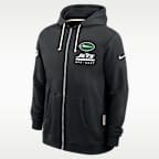 Sudadera con gorro Nike Dri-FIT de la NFL de cierre completo para hombre New York Jets Utility Player Sideline