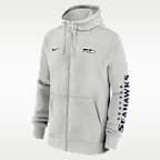 Seattle Seahawks Club Men's Nike NFL Full-Zip Hoodie