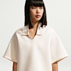 Γυναικεία μπλούζα πόλο σε ριχτή γραμμή Nike Pregame Fleece