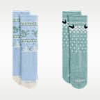 Nike Little Kids' Dri-FIT Fairisle Crew Socks (2 Pairs)