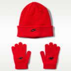 Nike Big Kids' Club Beanie and Gloves Set