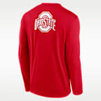 Ohio State Primetime Legend 2-Hit Men's Nike Dri-FIT College Long-Sleeve T-Shirt