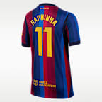 Raphinha FC Barcelona 2026/27 Stadium Home Big Kids' Nike Dri-FIT Soccer Jersey