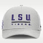 LSU Sideline Practice Rise Men's Nike Dri-FIT College Adjustable Hat