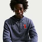 Illinois Fighting Illini Nike NCAA Men's Basketball Coaches' Pullover Hoodie