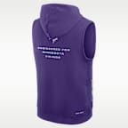 Minnesota Vikings Sideline Men's Nike Dri-FIT NFL Sleeveless Pullover Hoodie