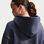 Nike Studio Fleece Medium Weight Women's Oversized Full-Zip Cropped Hoodie