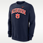 Sudadera de cuello redondo sin cierre universitaria Nike para hombre Auburn Arch