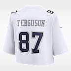 Jake Ferguson Dallas Cowboys Women's Nike NFL Cropped Tundra Game Jersey